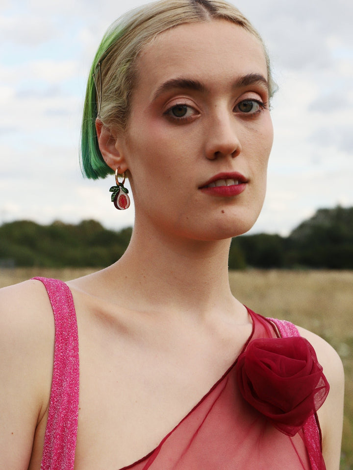 WOLF &amp; MOON | EARRINGS | Fig Hoops