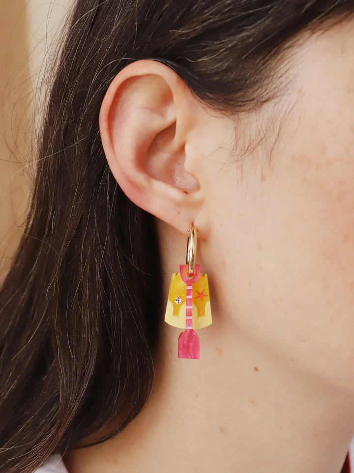 WOLF &amp; MOON | EARRINGS | Bucket &amp; Spade Hoops
