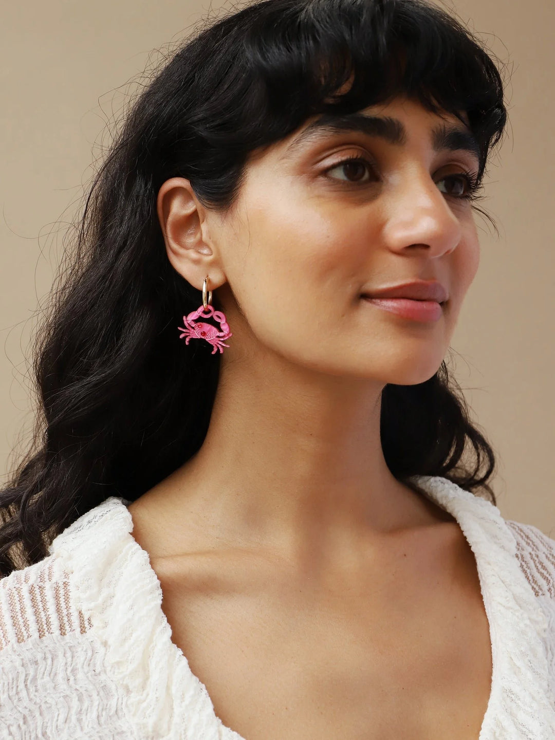 WOLF &amp; MOON | EARRINGS | Crab Hoops
