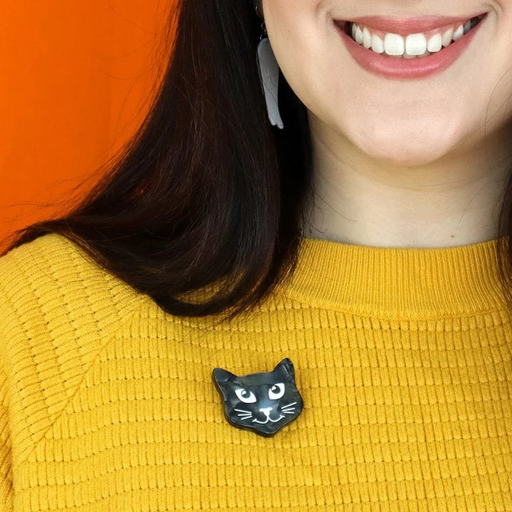 ERSTWILDER | BROOCHES | Cat Head Mini Brooch