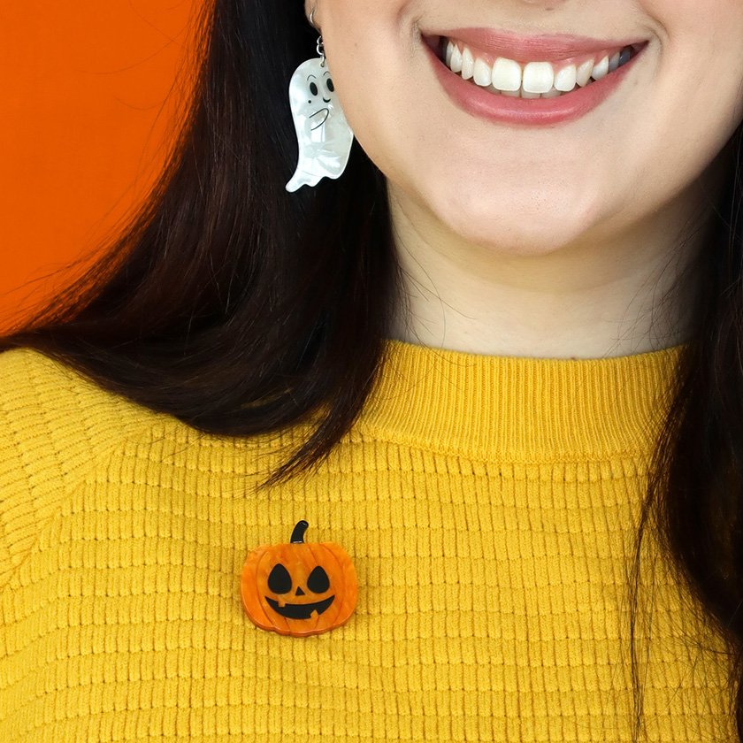 ERSTWILDER | BROOCHES | Jack O Lantern Mini Brooch