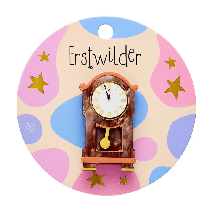 Erstwilder | Clock Simplified Mini Brooch