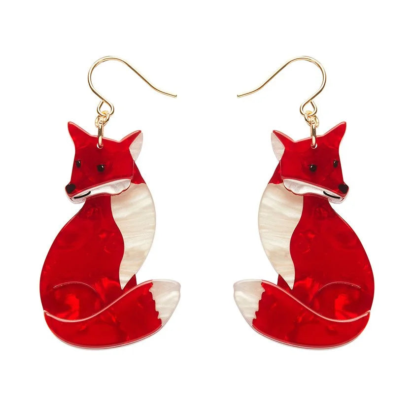 ERSTWILDER | EARRINGS | Charming Fox Drop Earrings