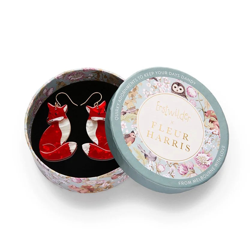 ERSTWILDER | EARRINGS | Charming Fox Drop Earrings