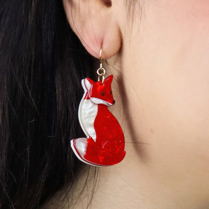 ERSTWILDER | EARRINGS | Charming Fox Drop Earrings