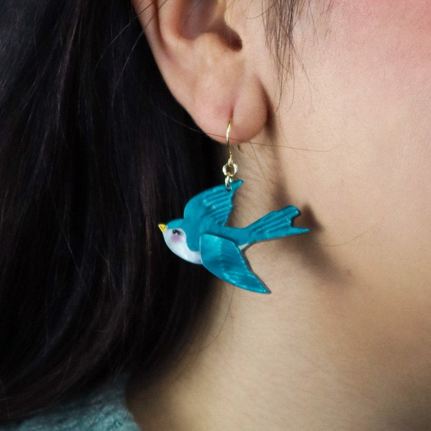 ERSTWILDER | EARRINGS | Graceful Swallow Drop Earrings