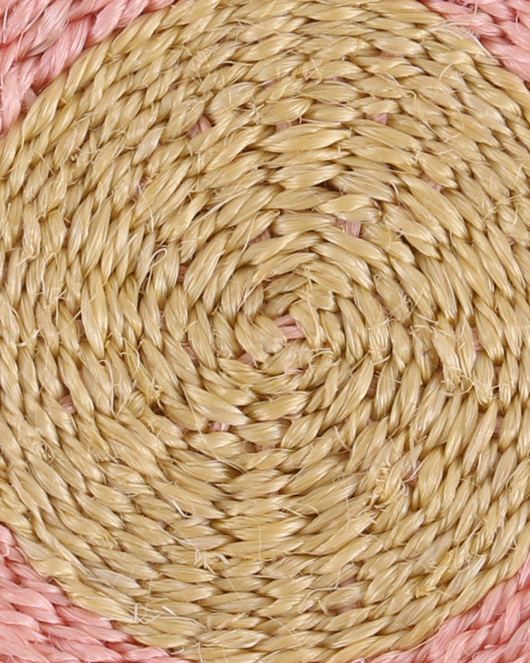 SAMBAMBA Butter Yellow and Dusty Pink Coaster — official product photograph