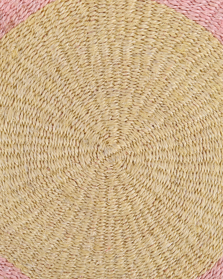 SAMBAMBA Butter Yellow and Dusty Pink Placemat — official product photograph