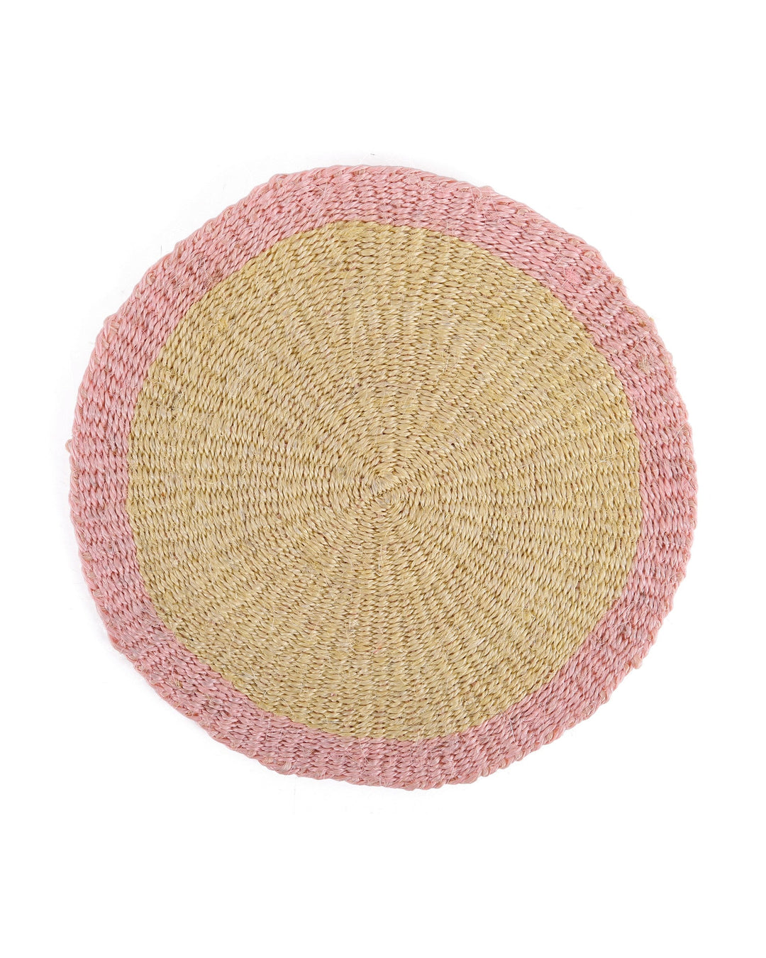 SAMBAMBA Butter Yellow and Dusty Pink Placemat — official product photograph