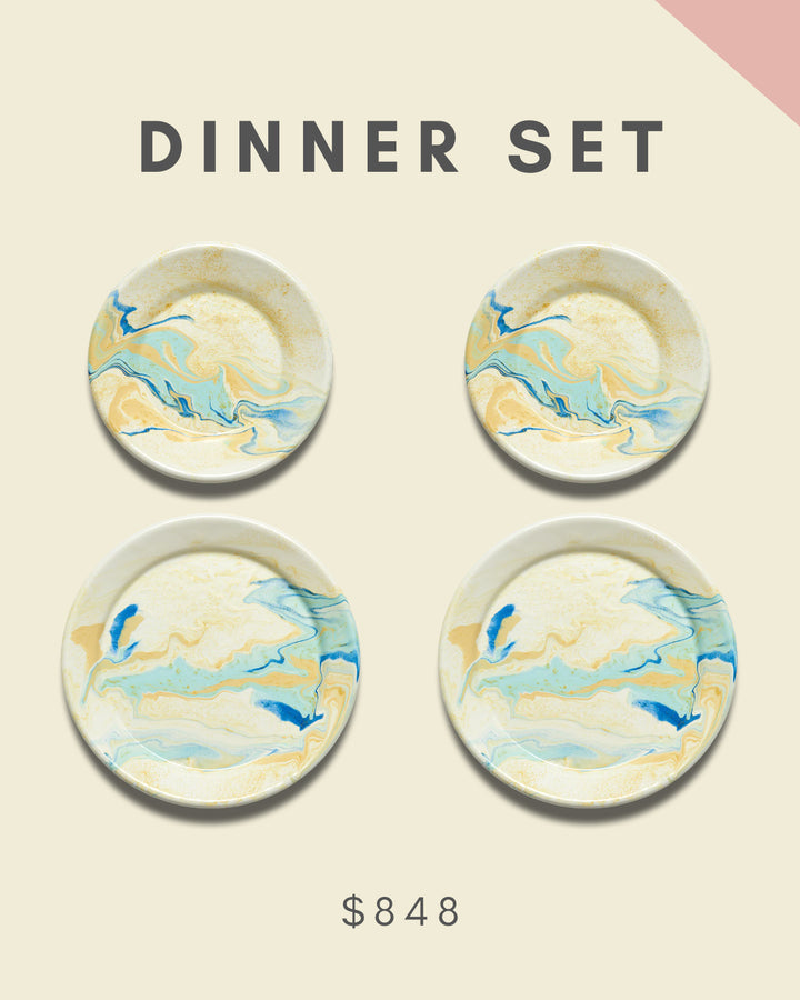 BORNN X GOOSEBUMP | Enamel Tableware Gift Set | Dinner Set