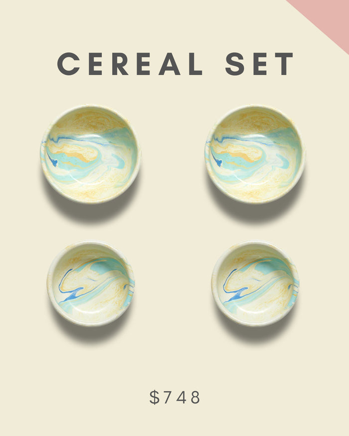 BORNN X GOOSEBUMP | Enamel Tableware Gift Set | Cerael Set