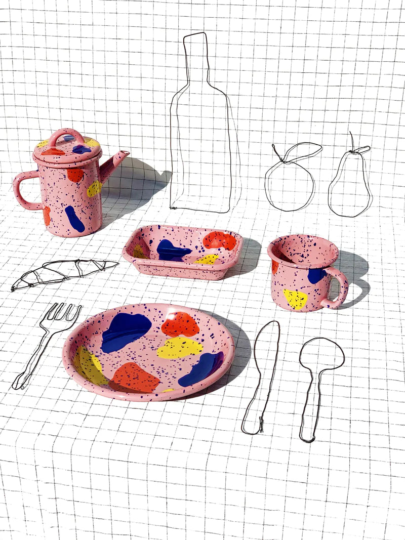 BORNN | PINK &amp; MIX TEA POT