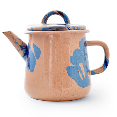 BORNN | WATER BLUE & PEACH TEA POT