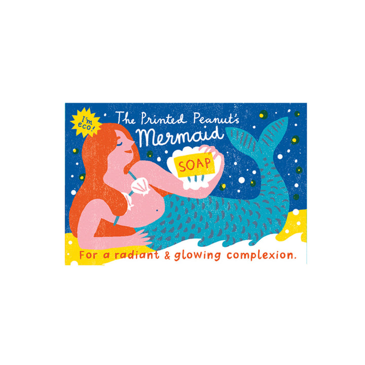 Mermaid Rose Geranium Natural Handmade Soap Bar by The Printed Peanut — product view