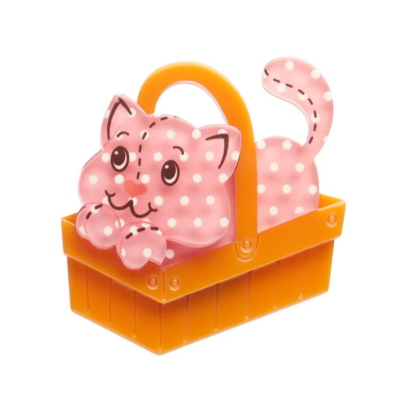 ERSTWILDER | BROOCHES | Cozy Custard Cat Mini Brooch