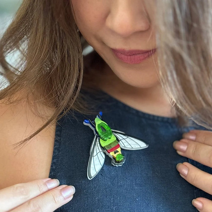 ERSTWILDER | BROOCHES | Glimmer the Hawk Moth Brooch