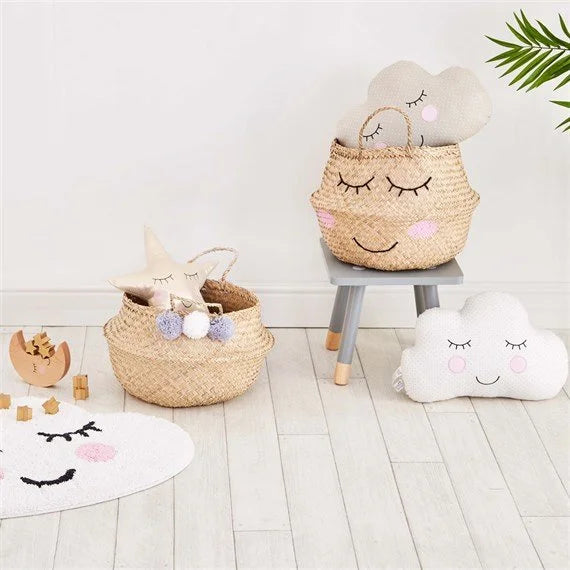 Sweet Dreams Smiling Cloud White Rug