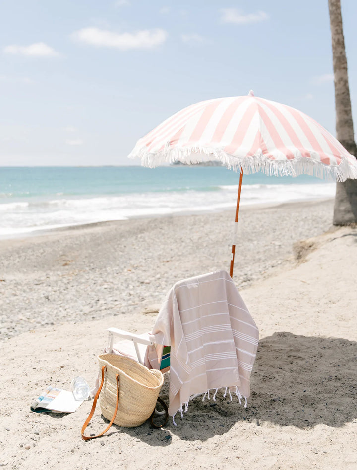 BUSINESS &amp; PLEASURE CO | BERLENGAS BEACH UMBRELLA |  PINK STRIPE