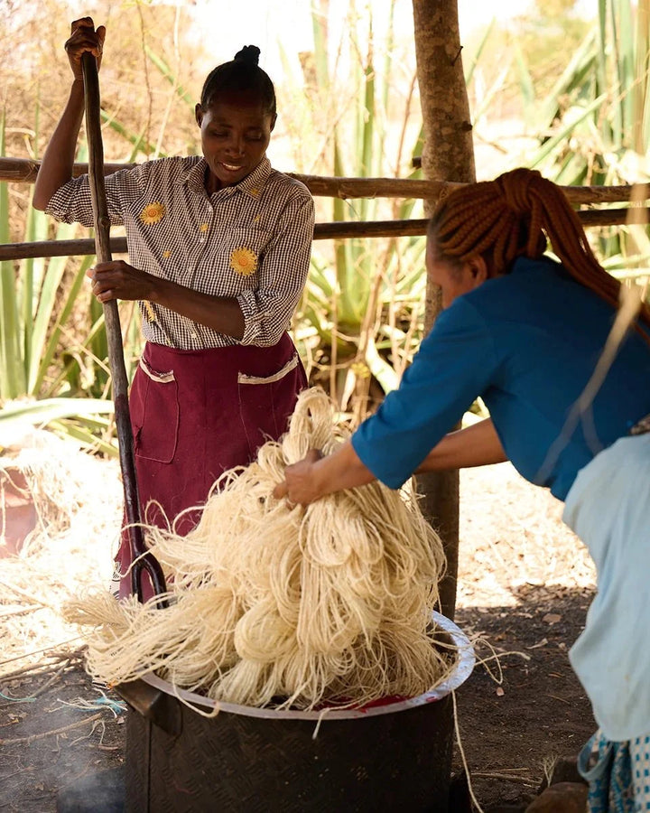 The Basket Room — artisan working with natural fibres