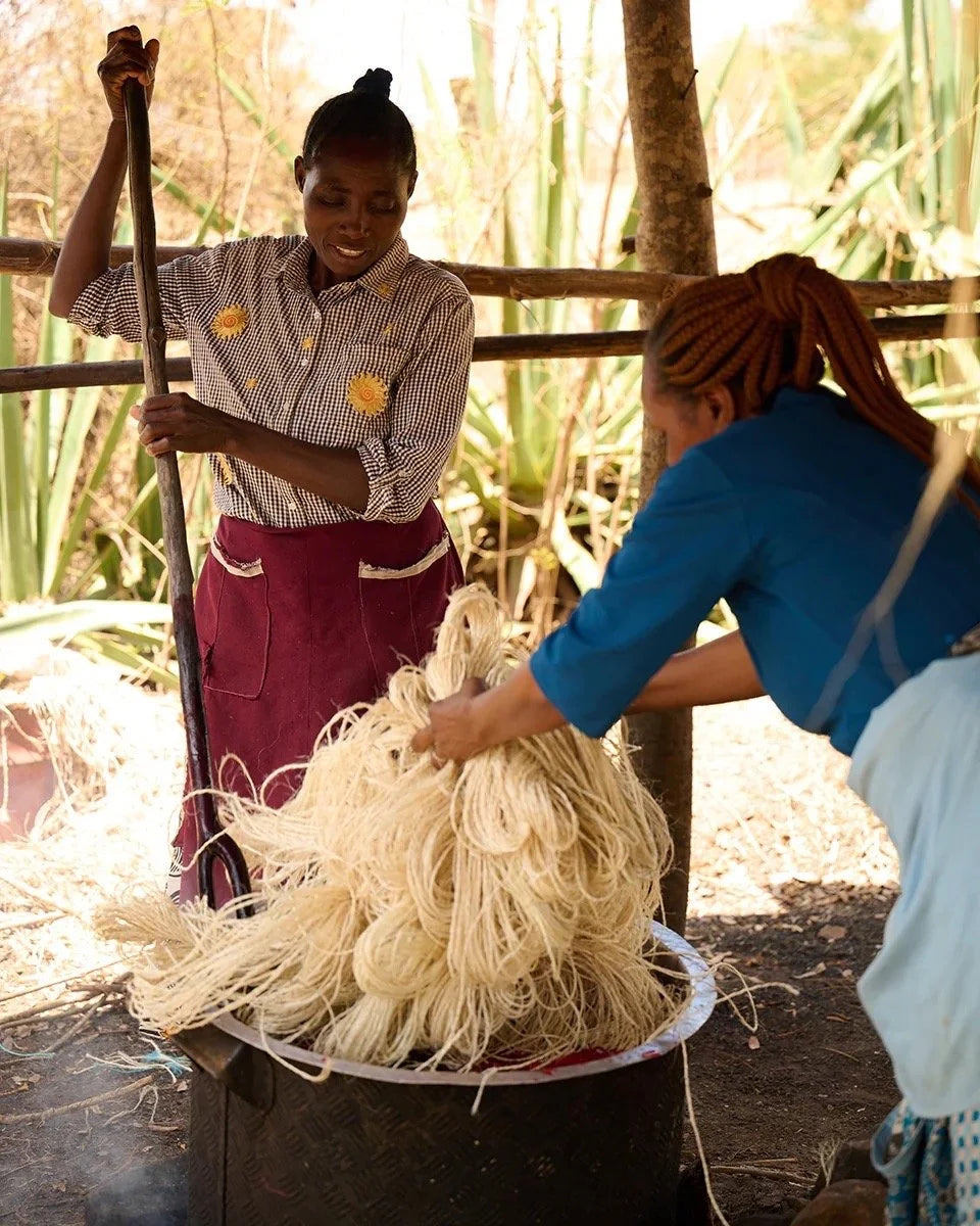 The Basket Room — artisan working with natural fibres