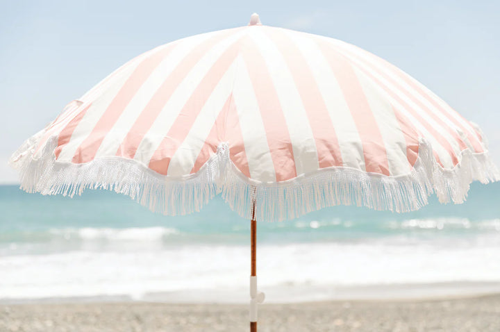 BUSINESS &amp; PLEASURE CO | BERLENGAS BEACH UMBRELLA |  PINK STRIPE