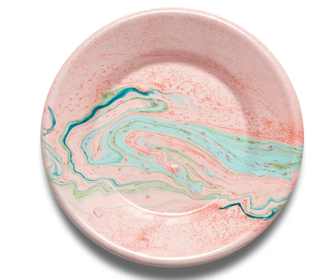 BORNN | BLUSH & TIFFANY BLUE MIX ROUND PLATE | COOKIE PLATE