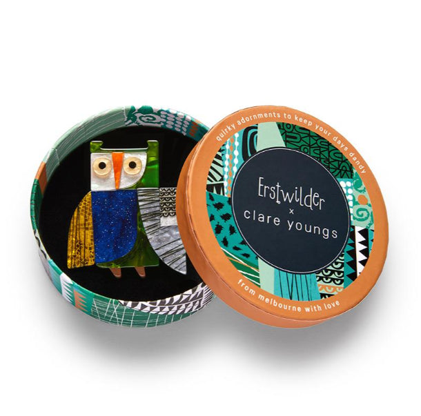 ERSTWILDER | BROOCHES | An Owl Named Hoot Brooch