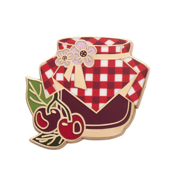 ERSTWILDER | ENAMEL PIN | Black Cherry Bounce Enamel Pin
