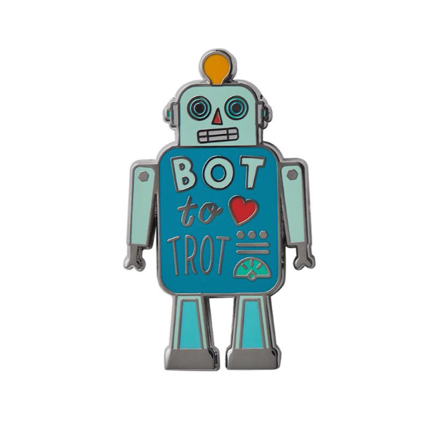 ERSTWILDER | ENAMEL PIN | Bot To Trot Enamel Pin
