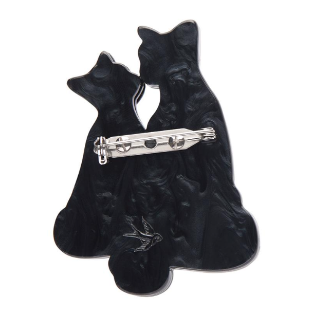 ERSTWILDER | BROOCHES | Feline Embrace Brooch