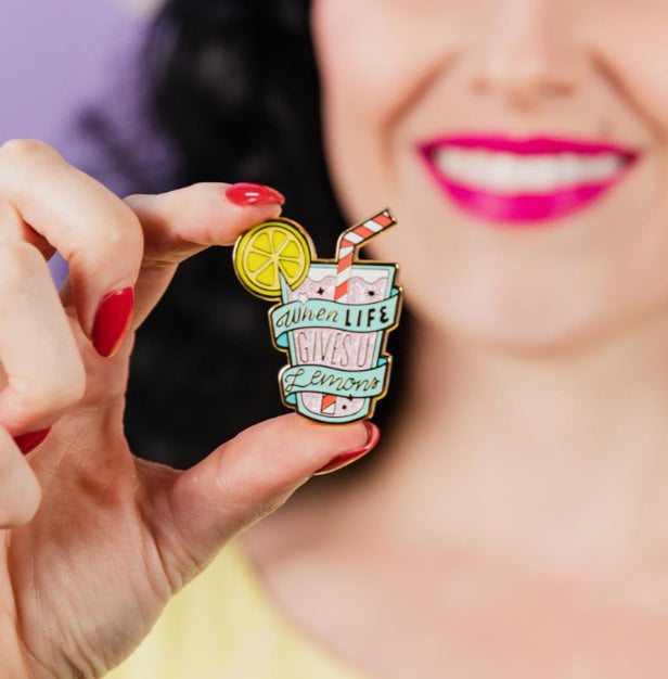 ERSTWILDER | ENAMEL PIN | When Life Gives U Lemons Enamel Pin