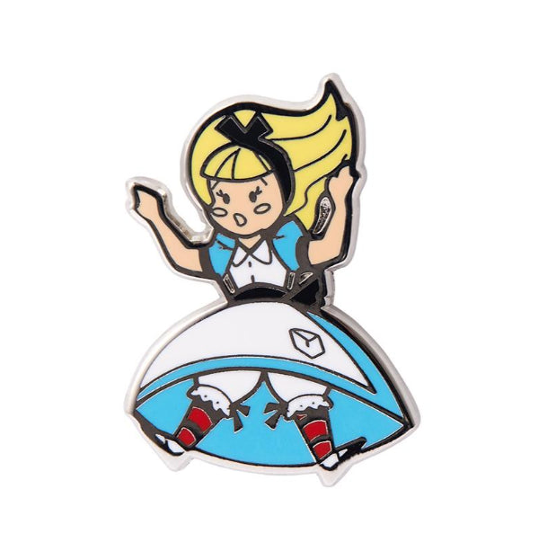ERSTWILDER | ENAMEL PIN | Alice Down The Rabbit Hole Enamel Pin