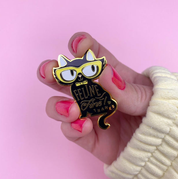 ERSTWILDER | ENAMEL PIN | Feline Fine Enamel Pin