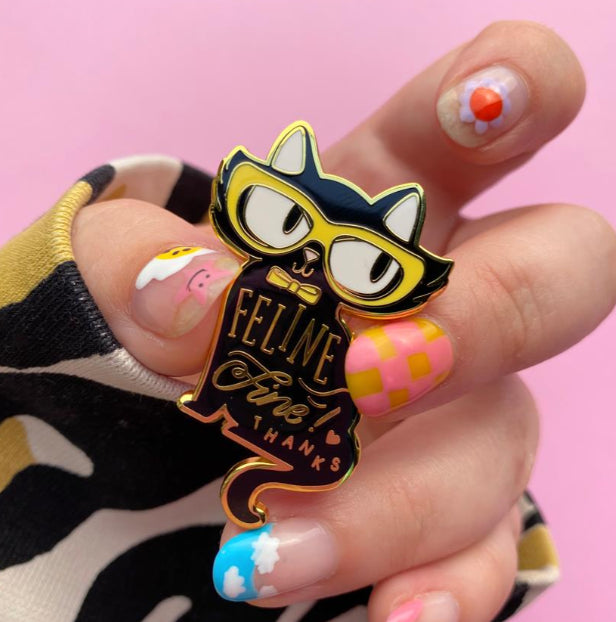 ERSTWILDER | ENAMEL PIN | Feline Fine Enamel Pin