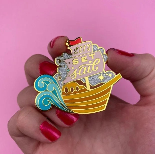 ERSTWILDER | ENAMEL PIN | Let's Set Sail Enamel Pin
