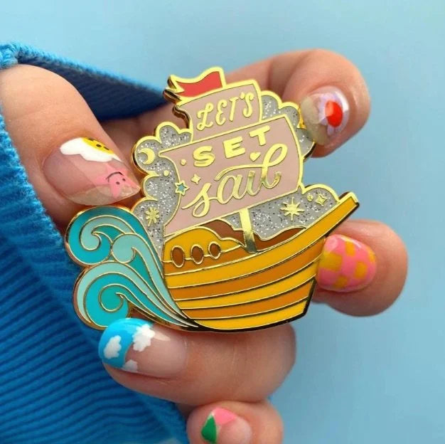 ERSTWILDER | ENAMEL PIN | Let's Set Sail Enamel Pin