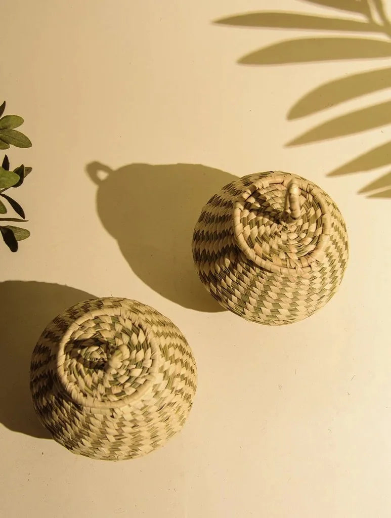 HANDMADE | House Basket | With Lid