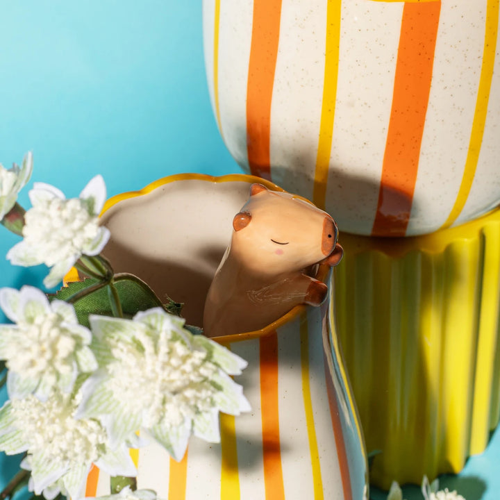 Peeking Capybara Vase by Sass &amp; Belle — additional view 6