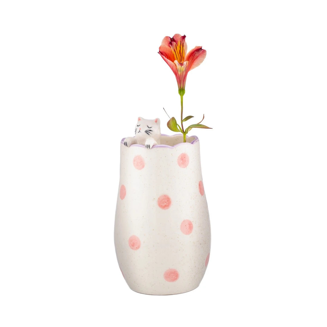 Peeking Cat Vase by Sass &amp; Belle — additional view 4