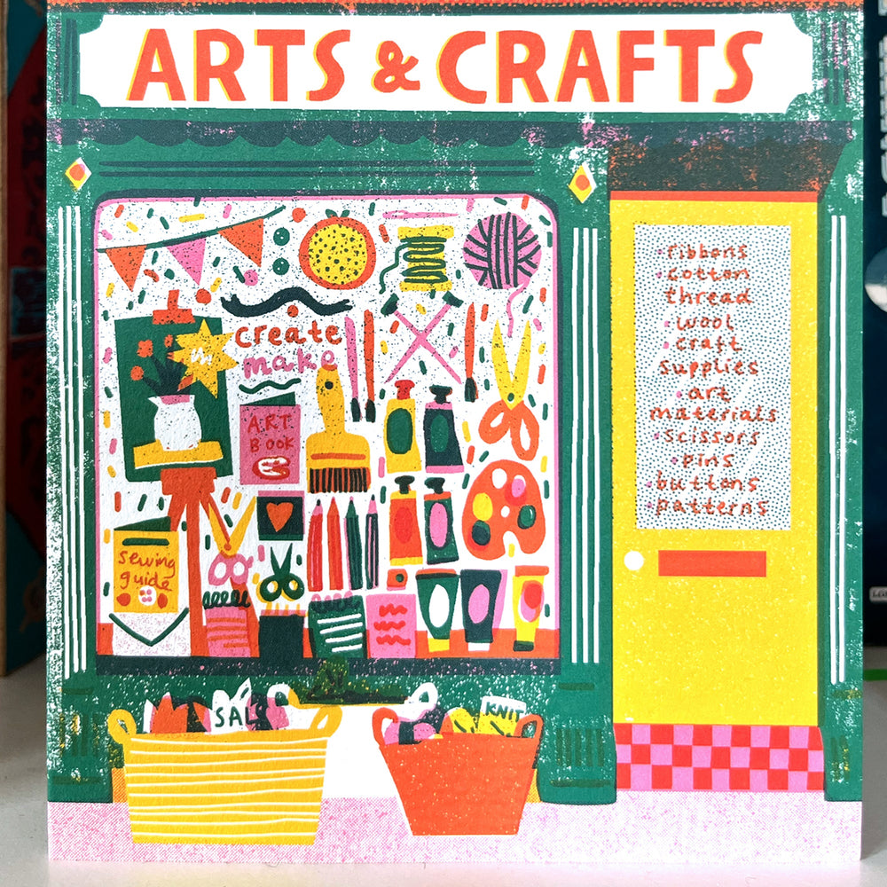 Art Shop Shaped Card by The Printed Peanut — additional product and styling view