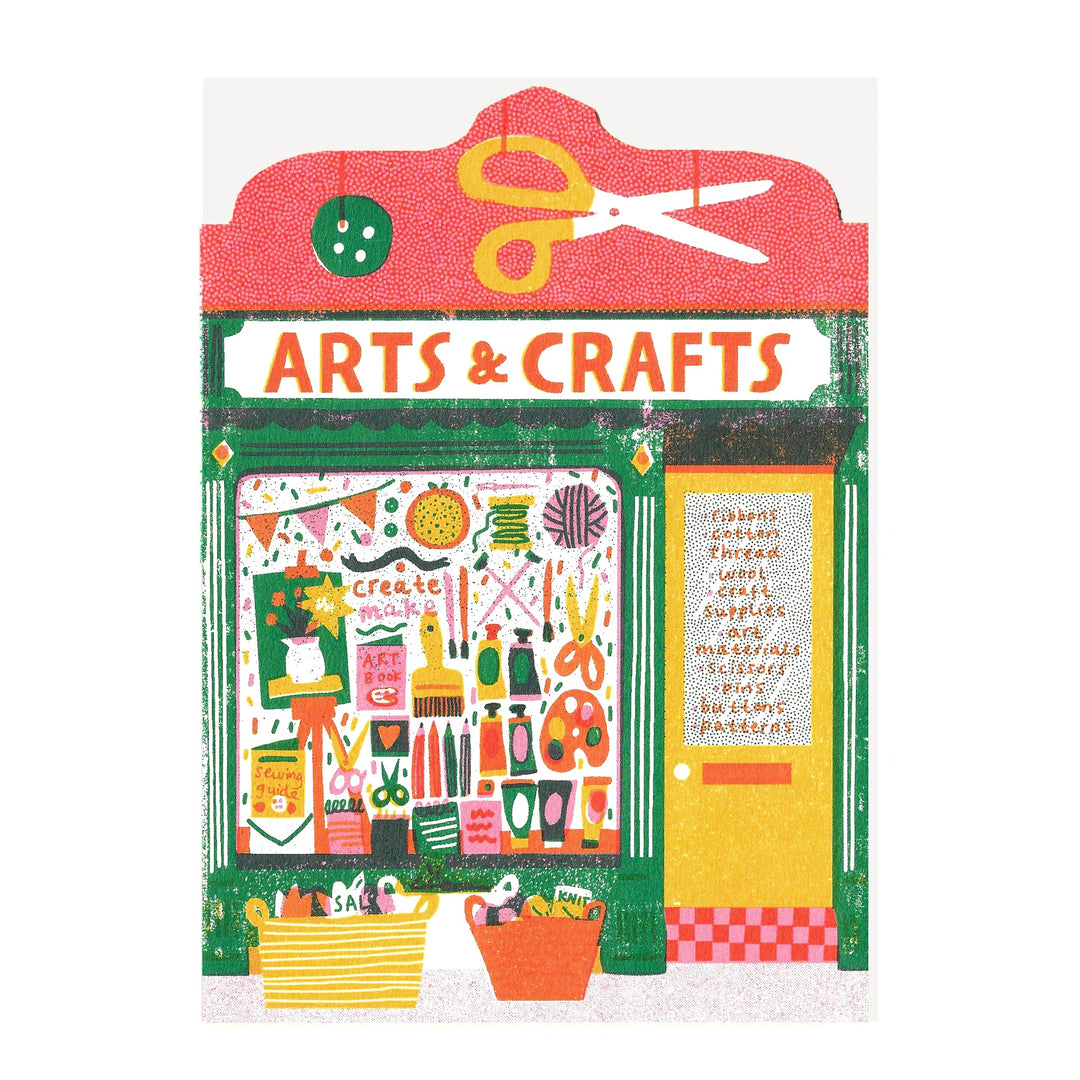 Art Shop Shaped Card by The Printed Peanut — product view