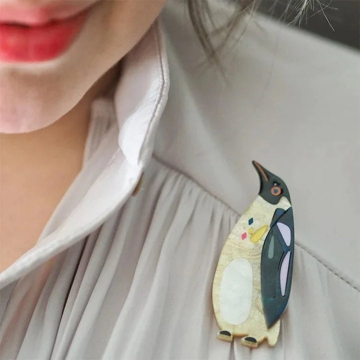 ERSTWILDER | BROOCHES | The Emboldened Emperor Penguin Brooch