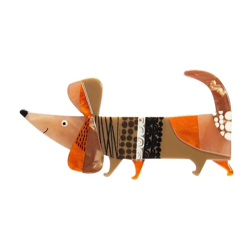 ERSTWILDER | 胸針 | 一隻名叫巴克的臘腸犬胸針