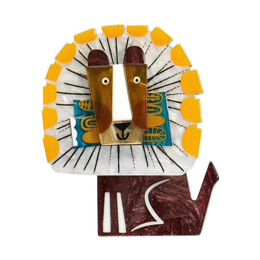 ERSTWILDER | BROOCHES | A Lion Named Roar Brooch