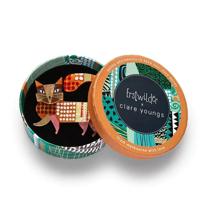 ERSTWILDER | BROOCHES | A Cat Named Purr Brooch