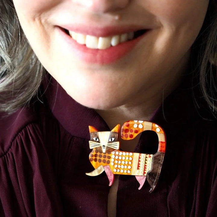 ERSTWILDER | BROOCHES | A Cat Named Purr Brooch
