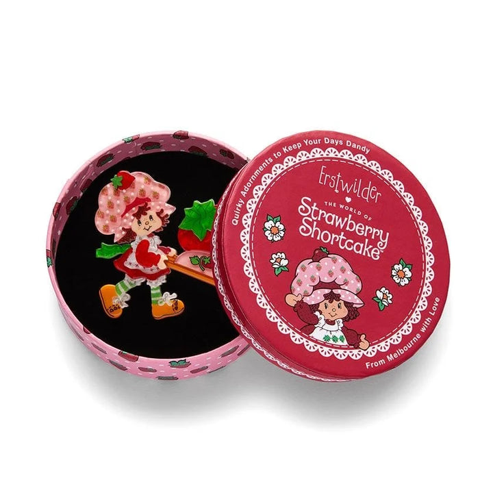 ERSTWILDER | BROOCH | Strawberry Wheelbarrow Brooch