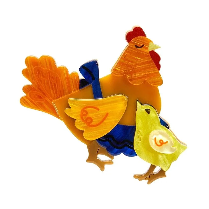 ERSTWILDER | BROOCH | Mother Hen Knows Best Brooch