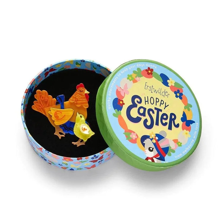 ERSTWILDER | BROOCH | Mother Hen Knows Best Brooch