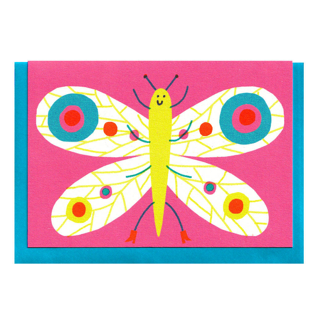 Happy Butterfly A6 Card by The Printed Peanut — product view